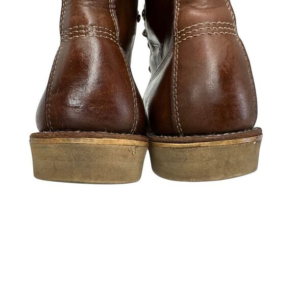 CHIPPEWA Boots Vintage Brown Leather Lace up Size 8 E - Picture 11 of 16